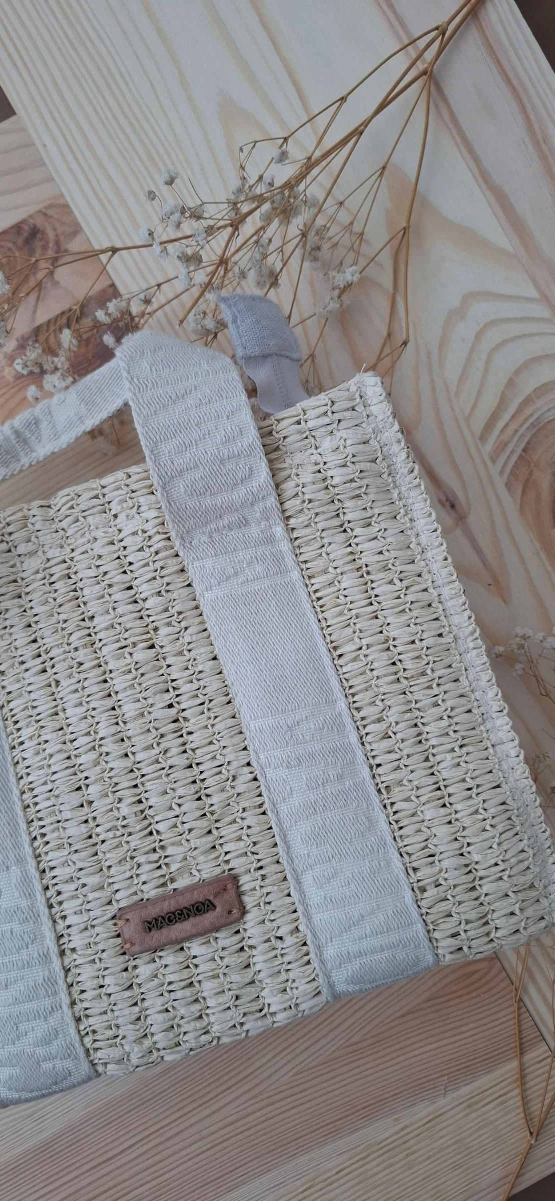 🤎 Sac à main bandoulière effet paille / jute – bohème chic – neuf – photo 3